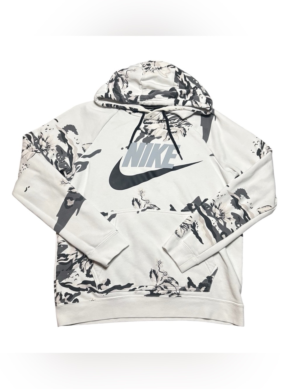 Nike Women’s Small Off-White Camouflage Floral Logo Hoodie The Force is Female